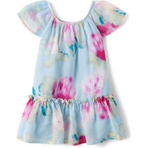 The Children’s Place,and Toddler Short Sleeve Dressy Dress(Chiffon Floral)