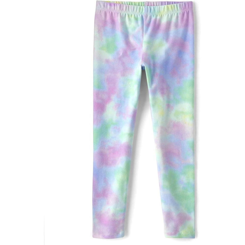 imageThe Childrens Place Big Girls Fashion Leggings Heather Grey 47827 Pack of 2 Large1012Pink Multi