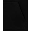 Active Long Sleeve Hooded Full Zip Front Sweatshirt(Black)