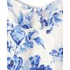 The Children’s Place Girls Long Sleeve Smocked Peplum Top(Watercolor Flowers)