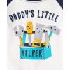 The Children’s Place baby-boys And Newborn 100% Cotton Short Sleeve Top and Pants, 2 Piece Pajama Set(Tool Box)