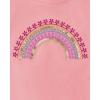 The Children’s Place girls Short Sleeve Graphic High Low Top(Cherry Blossom)