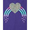The Children’s Place girls Short Sleeve Graphic High Low Top(Solar Storm)