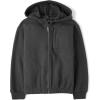 Active Long Sleeve Hooded Full Zip Front Sweatshirt(Motoroil)