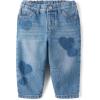 The Children’s Place Baby-Girls and Toddler Barrel Leg Jeans(Peak Wash Hearts)