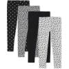 The Children’s Place Big Girls’ Fashion Leggings, Heather Grey 47827 (Pack of 2), Large/10/12(Dots/ Stars/ Solid Black/ Leopard Print 4-pack)