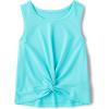 The Children’s Place Girls Active Twist Front Tank Top(Time for Teal)