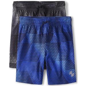 The Children’s Place Boys Performance Basketball Shorts(Mesh Print 2-pack)