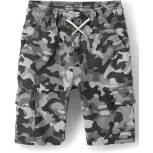 The Children’s Place Boys Pull on Cargo Shorts(Grey Camo)
