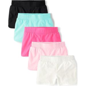 The Children’s Place Girls Athletic Pull on Shorts(Multicolor 5-pack)