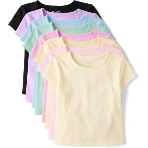 The Children’s Place Girls Short Sleeve Layering Knit Shirt(Spring Multi)