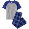 The Children’s Place Baby Girls’ and Toddler Tie Front Denim Pull On Shorts(Blue Henley)