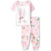 The Children’s Place Easter Family Matching Snug Fit Cotton Pajamas(Pink Bunny)