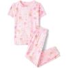 The Children’s Place Baby Sibling Matching Easter Pajamas(Bunnies & Carrots-rose)