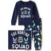 The Children’s Place baby-boys Sibling Matching Easter Pajamas(Navy Bunny)