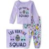 The Children’s Place baby-boys Sibling Matching Easter Pajamas(Purple Bunny)
