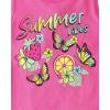 The Children’s Place Girls’ Graphic Fringe Tank Tops(Sugarcandy 4-pack)