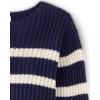 The Children’s Place Girls’ Long Sleeve Crew Neck Pullover Sweater(Blackcurrant)