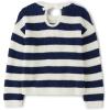 The Children’s Place Girls’ Long Sleeve Crew Neck Pullover Sweater(Bunny Tail Stripe)