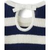 The Children’s Place Girls’ Long Sleeve Crew Neck Pullover Sweater(Bunny Tail Stripe)