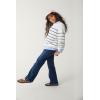 The Children’s Place Girls’ Long Sleeve Crew Neck Pullover Sweater(Bunnys Tail Stripe)