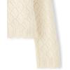 The Children’s Place Girls’ Long Sleeve Crew Neck Pullover Sweater(Fair Ivory Crochet)