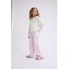 The Children’s Place Girls’ Long Sleeve Crew Neck Pullover Sweater(Fair Ivory Crochet)