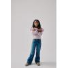 The Children’s Place Girls’ Long Sleeve Crew Neck Pullover Sweater(Lilac Ruffle)