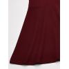 The Children’s Place Girls’ Pique Polo Dress(Dark Red)