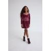 The Children’s Place Girls’ Smocked Top and Skirt 2 Piece Set(Sugar Beet Velour)