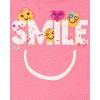 The Children’s Place Girls’ Sports,Trends,Icons Short Sleeve Graphic T-Shirts,3 Pack(Be Happy/Smile/Kindness Matters)