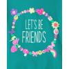 The Children’s Place Girls’ Sports,Trends,Icons Short Sleeve Graphic T-Shirts,3 Pack(Friends/Floral Heart/Princess Era)