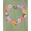 The Children’s Place Girls’ Sports,Trends,Icons Short Sleeve Graphic T-Shirts,3 Pack(Friends/Floral Heart/Princess Era)
