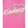 The Children’s Place Girls’ Sports,Trends,Icons Short Sleeve Graphic T-Shirts,3 Pack(Love/Kindness/Peace)