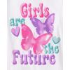 The Children’s Place Girls’ Sports,Trends,Icons Short Sleeve Graphic T-Shirts,3 Pack(Optimist/Beautiful/Future)