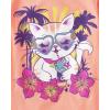 The Children’s Place Girls’ Sports,Trends,Icons Short Sleeve Graphic T-Shirts,3 Pack(Pineapple/Cat Pool/Cat Drink)