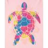 The Children’s Place Girls’ Trends,Icons Short Sleeve Graphic T-Shirts,4 Pack(Butterfly/Seahorse/Flamingo/Turtle)