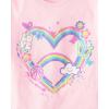 The Children’s Place Girls’ Trends,Icons Short Sleeve Graphic T-Shirts,4 Pack(Heart/Be Kind/Girl Power/Butterflies)