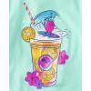 The Children’s Place Girls’ Trends,Icons Short Sleeve Graphic T-Shirts,4 Pack(Pineapple/Drink/Vacay/Aloha)