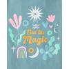 The Children’s Place Girls’ Trends,Icons Short Sleeve Graphic T-Shirts,4 Pack(Planet/Butteflies/Magic/Postive Vibes)