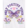 The Children’s Place Girls’ Trends,Icons Short Sleeve Graphic T-Shirts,4 Pack(Planet/Butteflies/Magic/Postive Vibes)