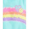 The Children’s Place Girls’ Trends,Icons Short Sleeve Graphic T-Shirts,4 Pack(Rainbow Paint/Kindness/Believe/Rainbow)