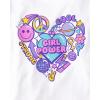 The Children’s Place Girls’ Trends,Icons Short Sleeve Graphic T-Shirts,4 Pack(Smart Girl/Smile/Peace/Power)
