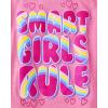 The Children’s Place Girls’ Trends,Icons Short Sleeve Graphic T-Shirts,4 Pack(Smart Girl/Smile/Peace/Power)