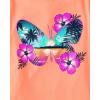 The Children’s Place Girls’ Trends,Icons Short Sleeve Graphic T-Shirts,4 Pack(Turtle/Butterfly/Flamingo/Seashorse)