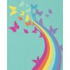 The Children’s Place Girls’ Unicorns,Butterfly Short Sleeve Graphic T-Shirts,3 Pack(Butterfly/Butterfly Hearts/Rainbows)
