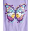 The Children’s Place Girls’ Unicorns,Butterfly Short Sleeve Graphic T-Shirts,3 Pack(Butterfly/Rainbow Heart/Happy)