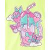 The Children’s Place Girls’ Unicorns,Butterfly Short Sleeve Graphic T-Shirts,3 Pack(Fruit Hearts/Drink/Butterfly)