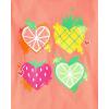 The Children’s Place Girls’ Unicorns,Butterfly Short Sleeve Graphic T-Shirts,3 Pack(Fruit Hearts/Drink/Butterfly)