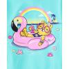 The Children’s Place Girls’ Unicorns,Butterfly Short Sleeve Graphic T-Shirts,3 Pack(Unicorn/Flamingo Float/Gummy Bears)